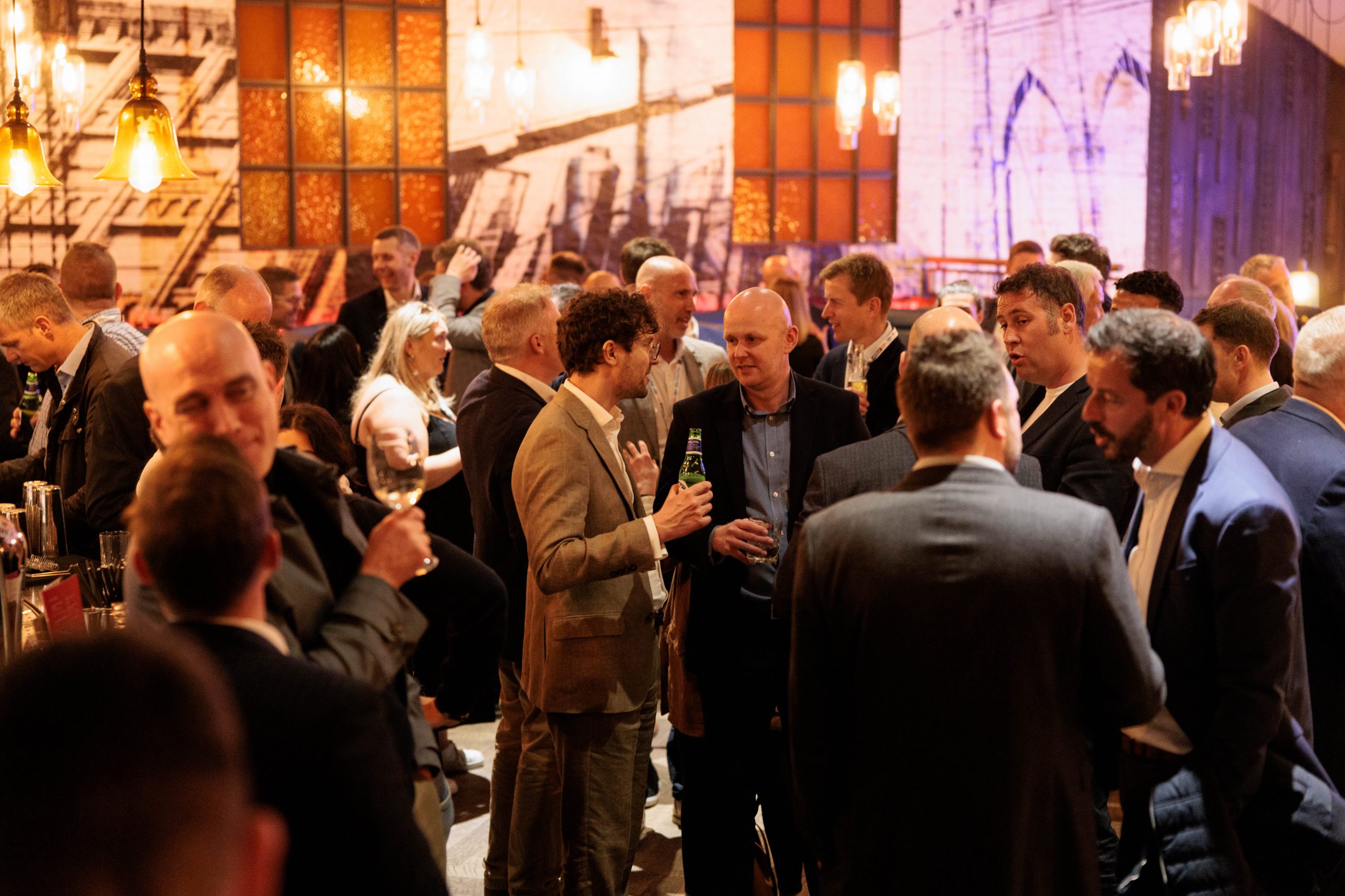 A business event with various business owners regarding the connect & collaborate: summer drinks in manchester event