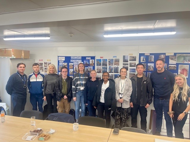 The North West Collaborative Working Group, came together to give a group of young people from the Greater Manchester Youth Network a tour of 2 construction sites and delivered presentations that focused on career pathways within the construction industry.